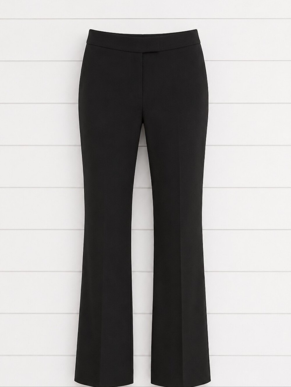 Anne Klein Black Flared Stretch Trouser Pant 2